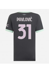 Fotbalové Dres AC Milan Strahinja Pavlovic #31 Dámské Třetí Oblečení 2024-25 Krátký Rukáv